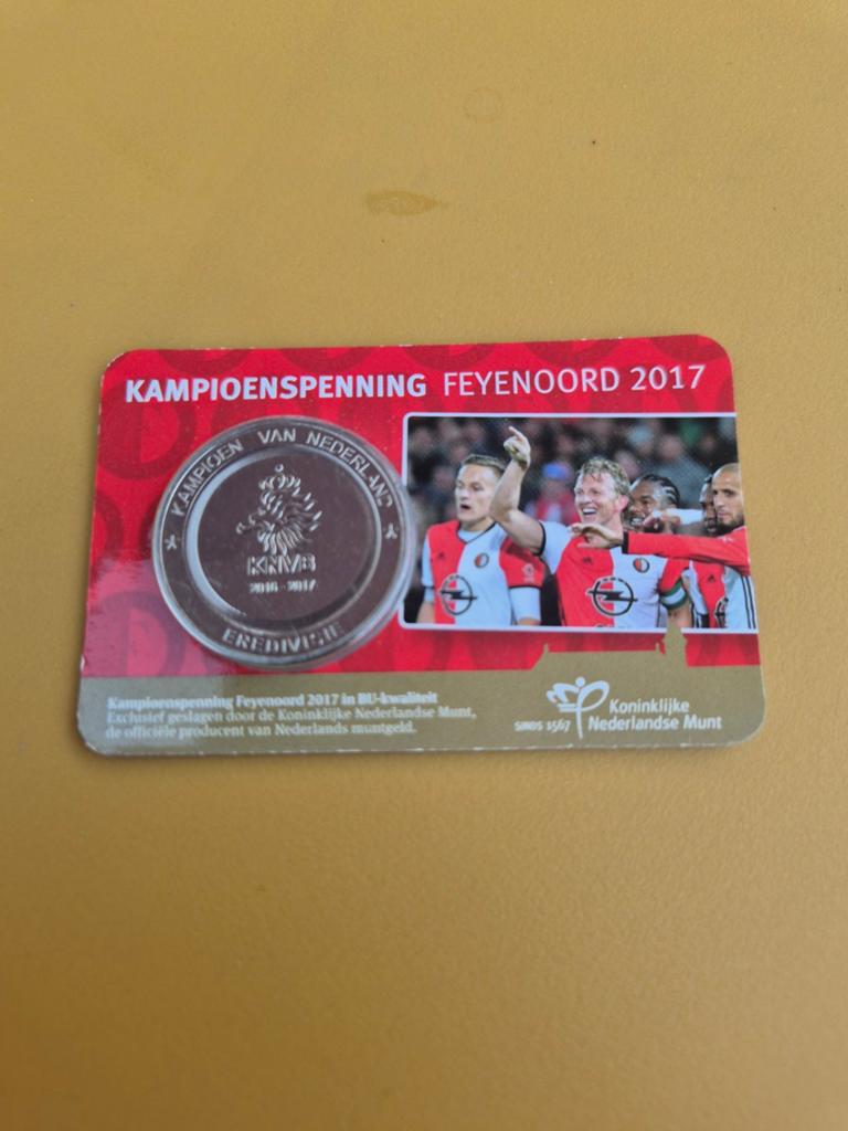 Feyenoord Kampioenspenning 2017, Ophalen of Verzenden, Koningin Beatrix, Overige waardes, Losse munt