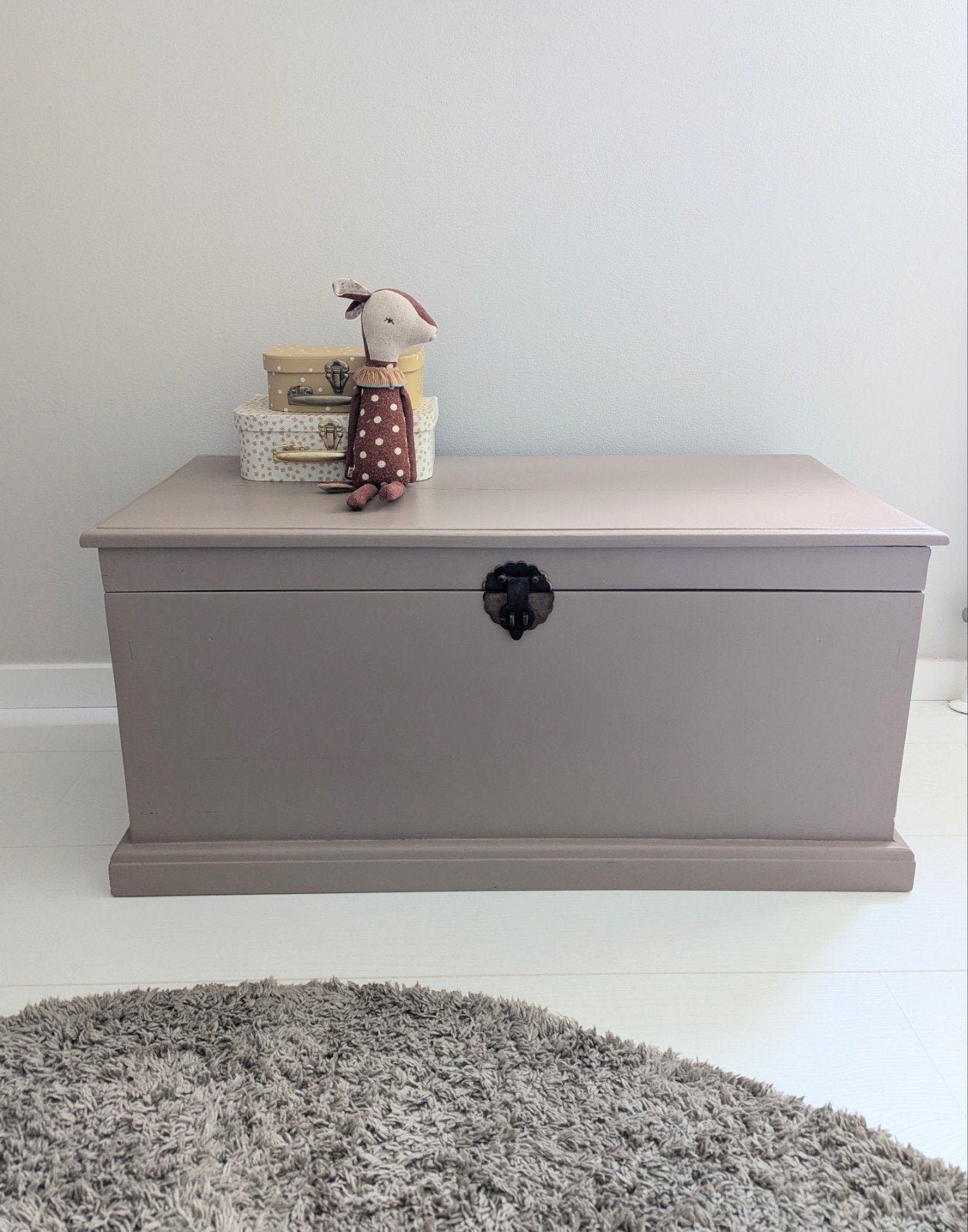 Oudroze kist / dekenkist / speelkist - 90x44x43cm, Huis en Inrichting, Ophalen, Minder dan 50 cm, Zo goed als nieuw, 75 tot 100 cm