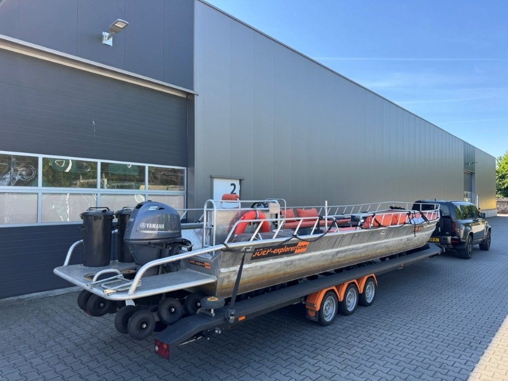 Aluminium platbodem Werkboot Eventboot  - 17 personen