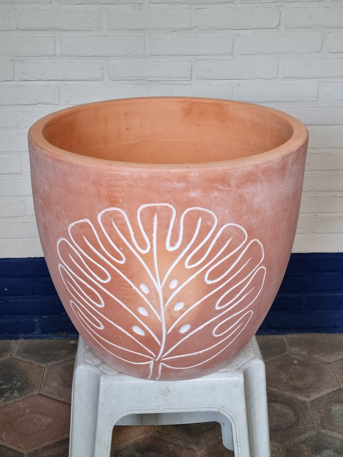 zéér grote 45 cm Plantenbak Terraspot   terracotta, Ophalen, 40 cm of meer, Rond, Minder dan 40 cm