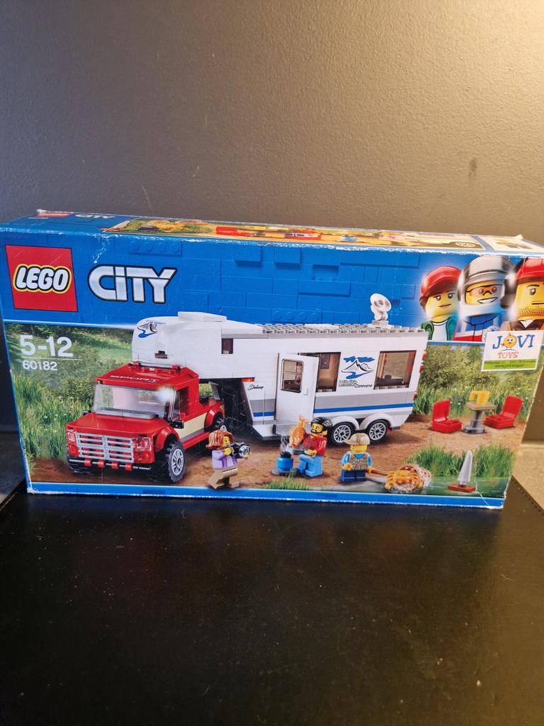 Lego city pick-up truck en caravan 60182, Ophalen of Verzenden, Zo goed als nieuw