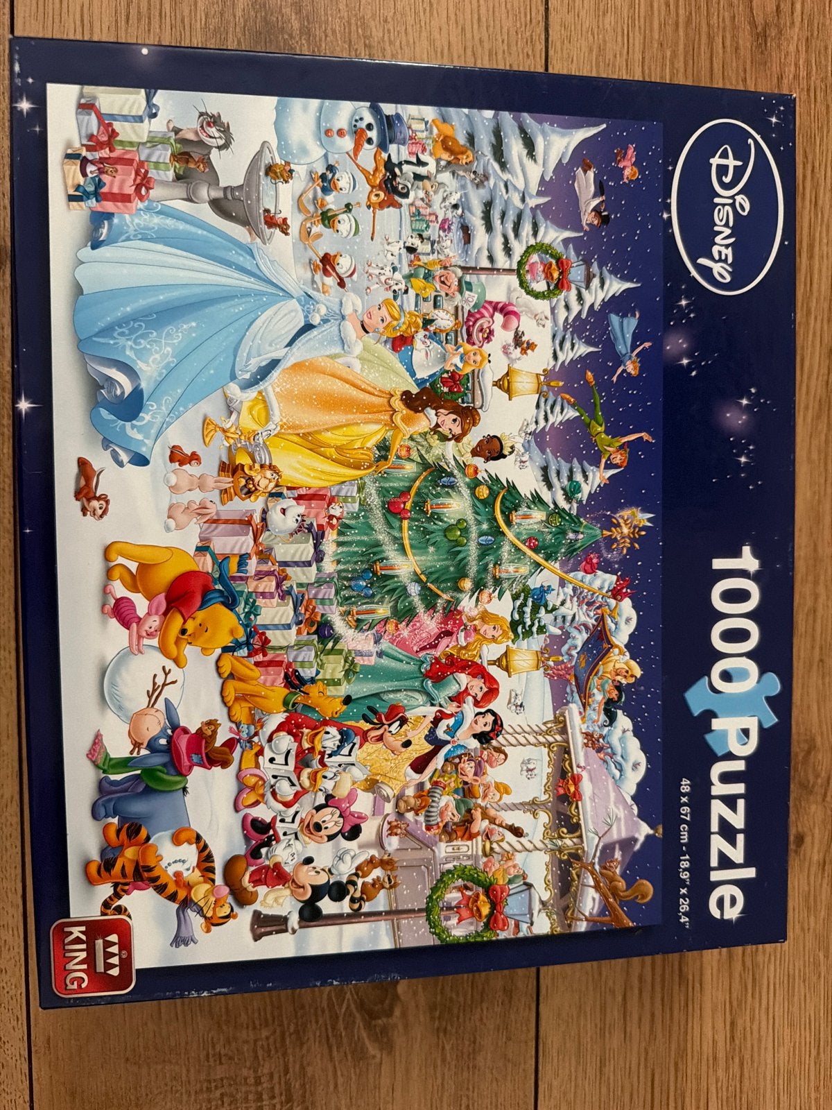 Disney 1000 stukjes kerstpuzzel, Ophalen of Verzenden, Meer dan 50 stukjes, Gebruikt, 6 jaar of ouder