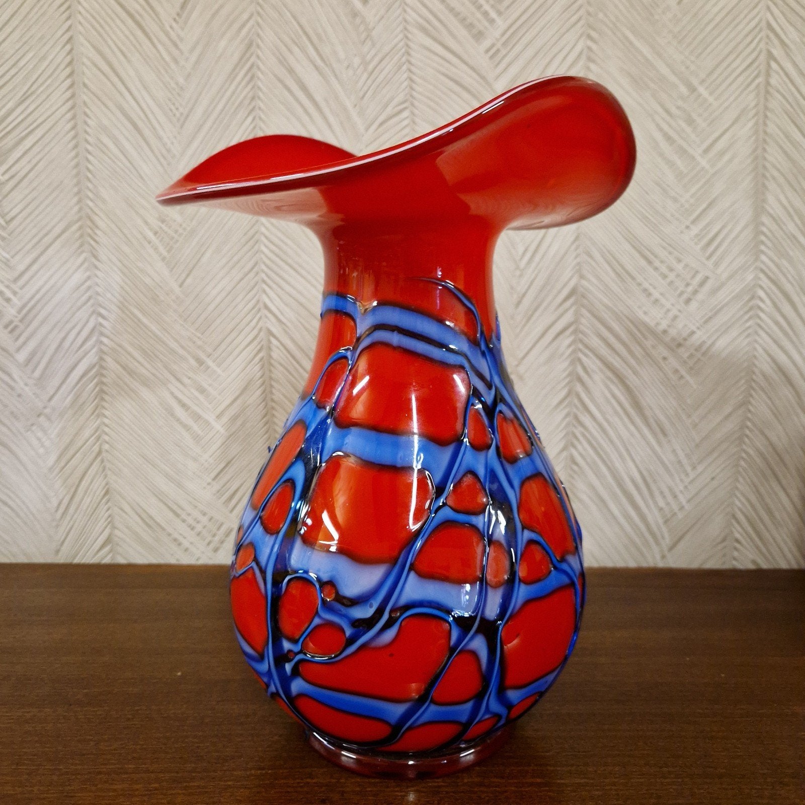 Goldan Talast vaas mondgeblazen design glas vaas, Ophalen of Verzenden