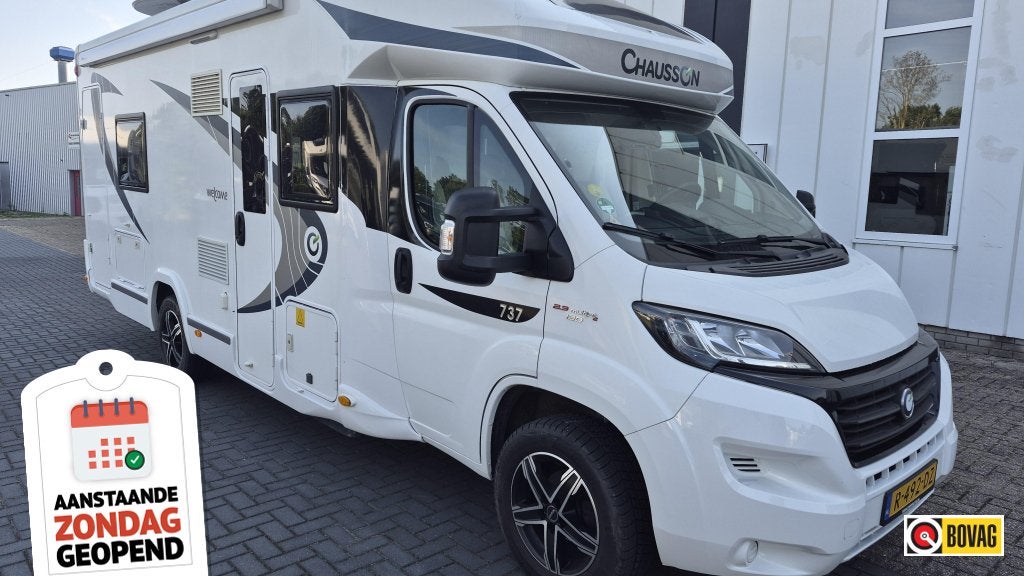 Chausson Welcome 737 Schotel-Levelsysteem-airc, Verwarmde buitenspiegels, Raamblindering, Fiat, ABS