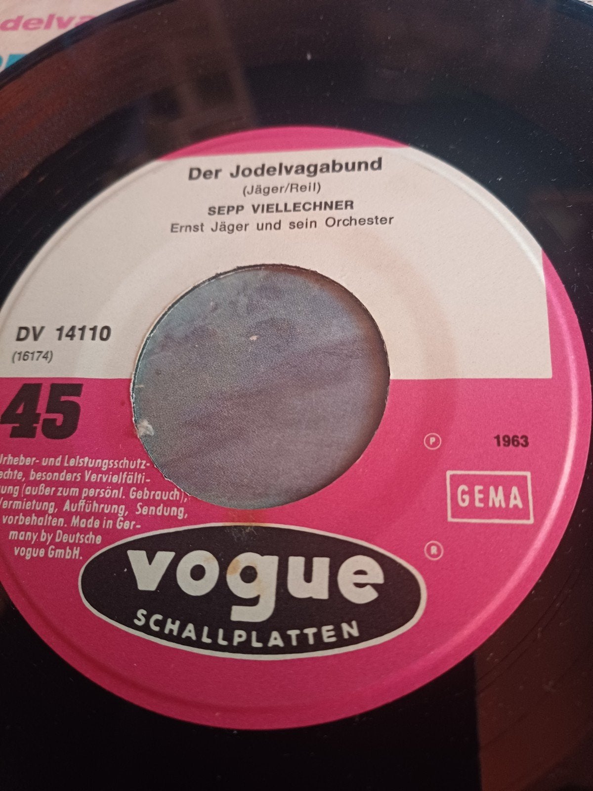 Sepp Vielzehner - Der Jodelvagabund, Ophalen, Gebruikt, 7 inch, Schlager