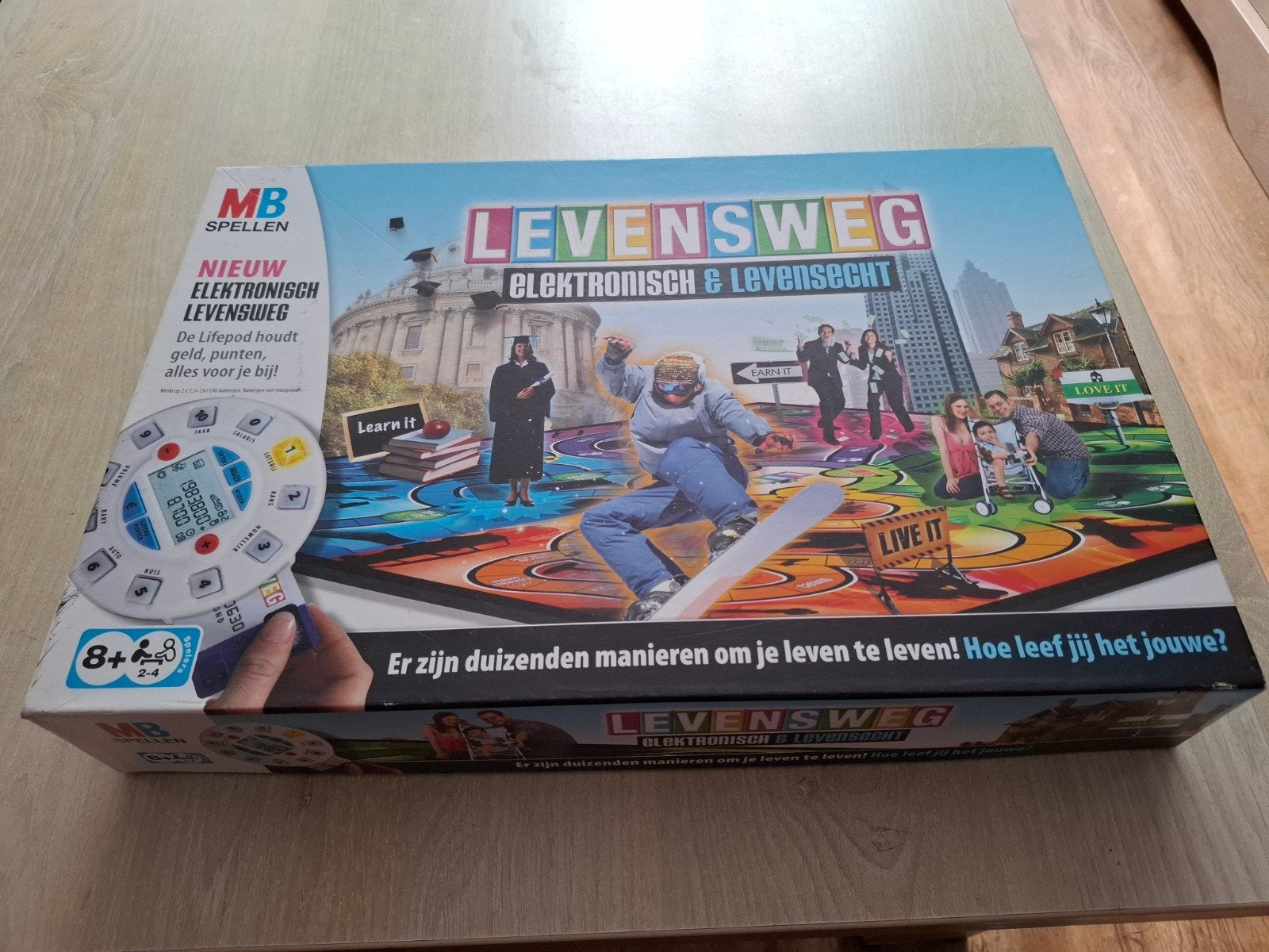 Levensweg Elektronisch & Levensrecht Bordspel, Hasbro European Services, Triumphant House, Cawley Way, Newport, NP19 4BL, UK, MB Spellen