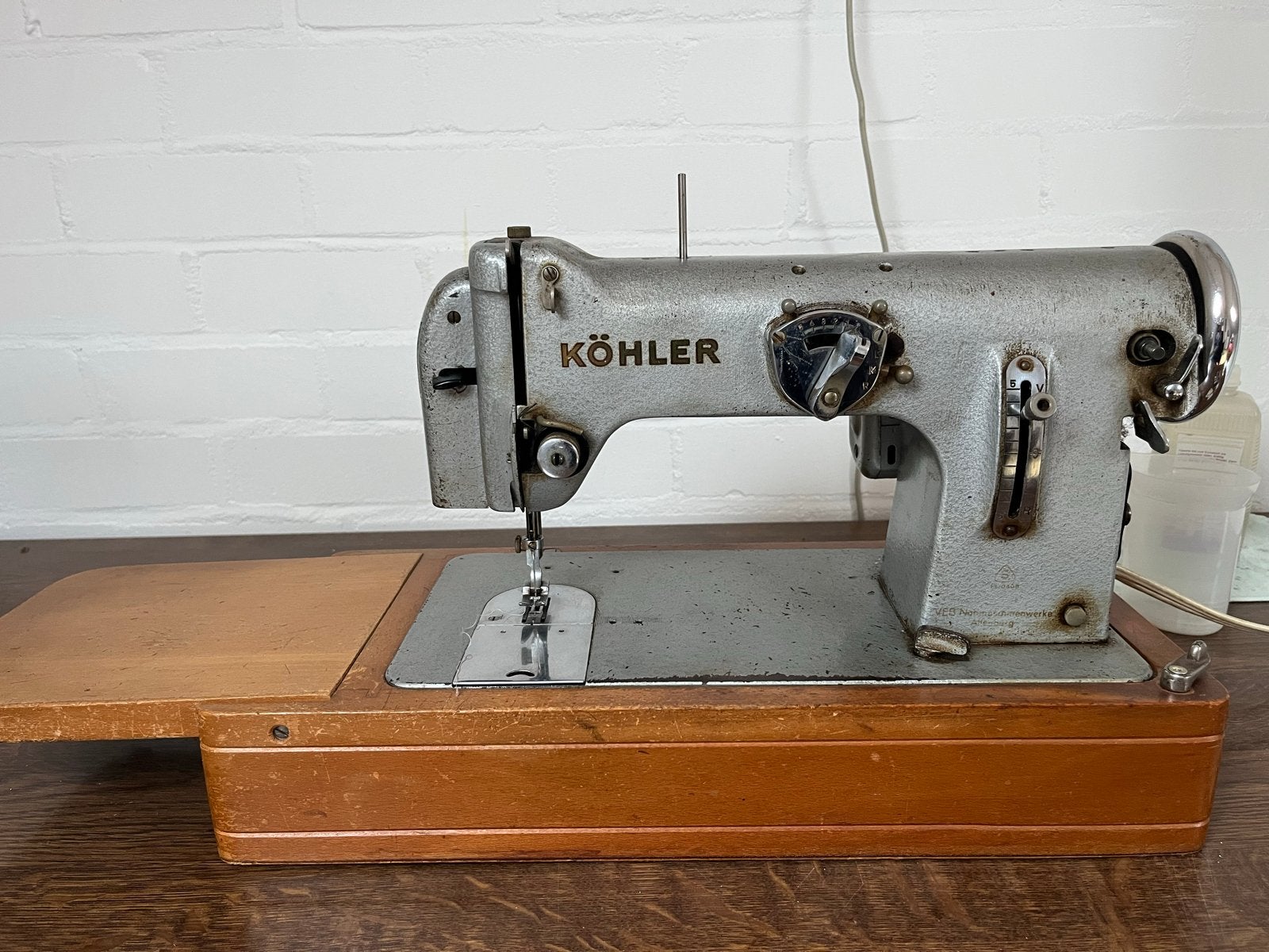 Vintage Köhler Naaimachine - Functioneel en Decoratief, Antiek en Kunst, Ophalen of Verzenden