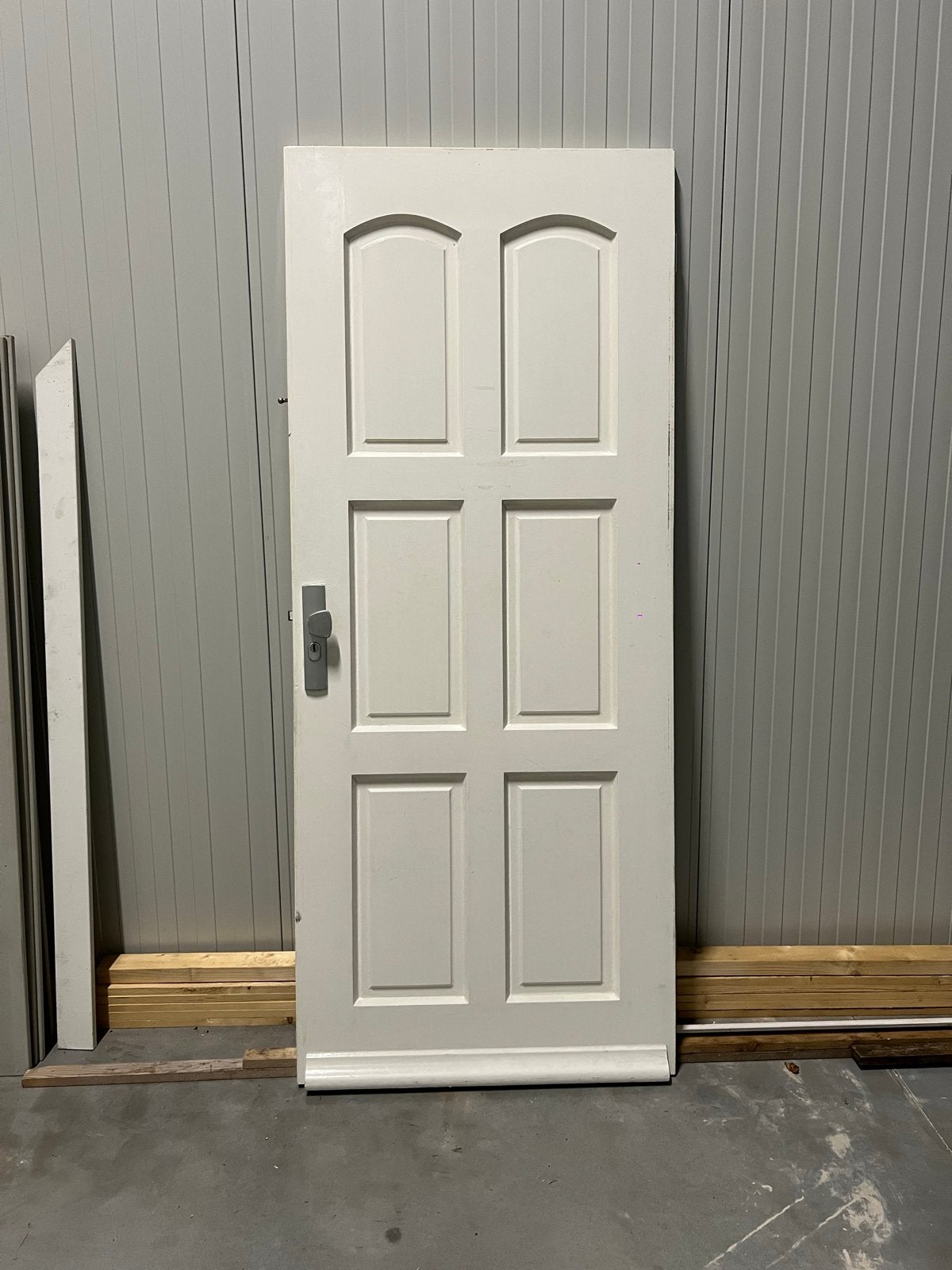 Voordeur wit 88,0x211,5 cm, Doe-het-zelf en Verbouw, Deuren en Horren, Ophalen, Gebruikt, 80 tot 100 cm, Buitendeur