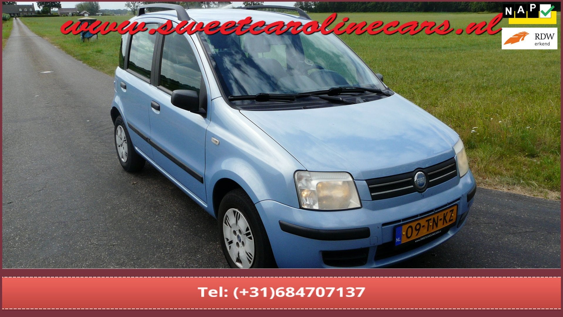 Fiat Panda 1.2 Emotion,Airco,Elec.pakket,Grootbeeld navi/aud, Auto's, Fiat, Voorwielaandrijving, Stof, Gebruikt, Origineel Nederlands