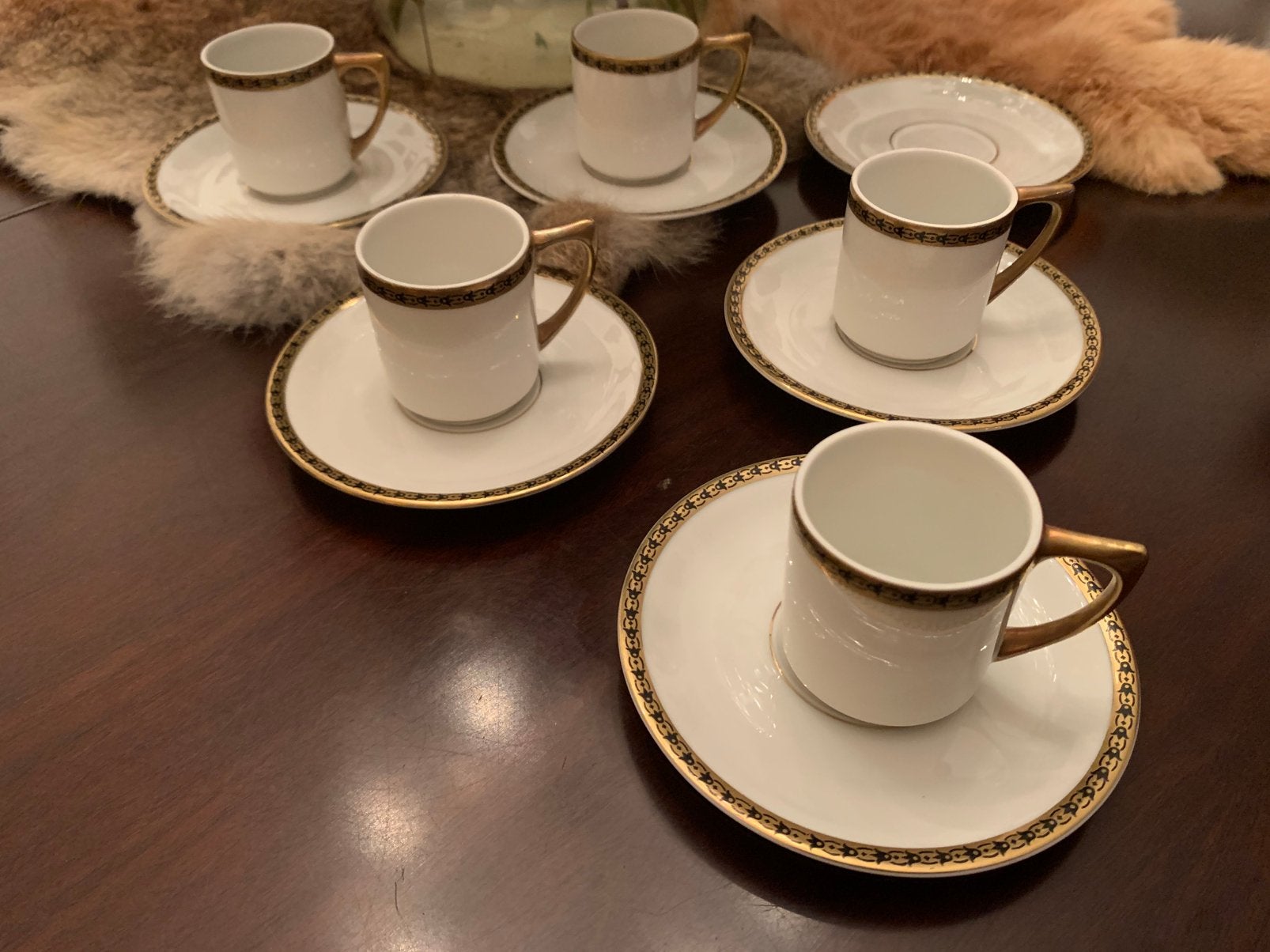 Antieke Art Deco Mokkakopjes Hutschenreuther Selb (LHS), Ophalen