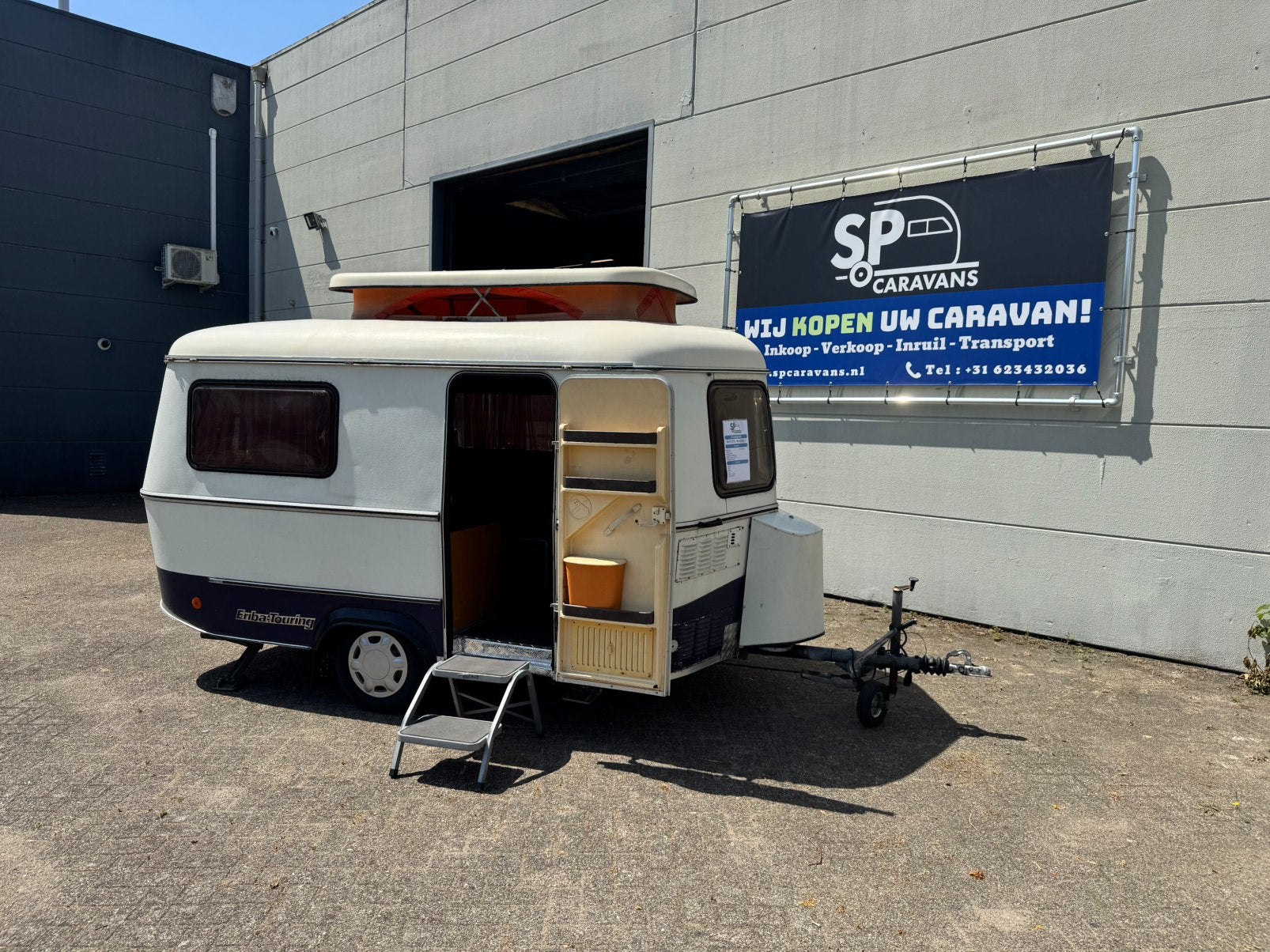 Caravan Eriba Touring met Hefdak! Inc Luifel en Accu, Rondzit, Bedrijf, Overige typen, 500 - 750 kg