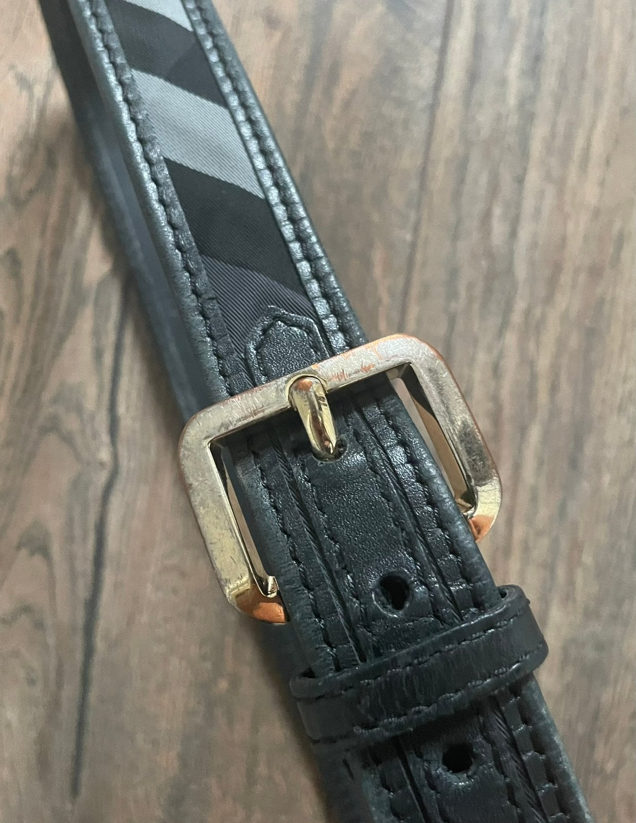 Originele Burberry riem in maat 36-90, Zwart, Heupriem, Ophalen of Verzenden, Gedragen