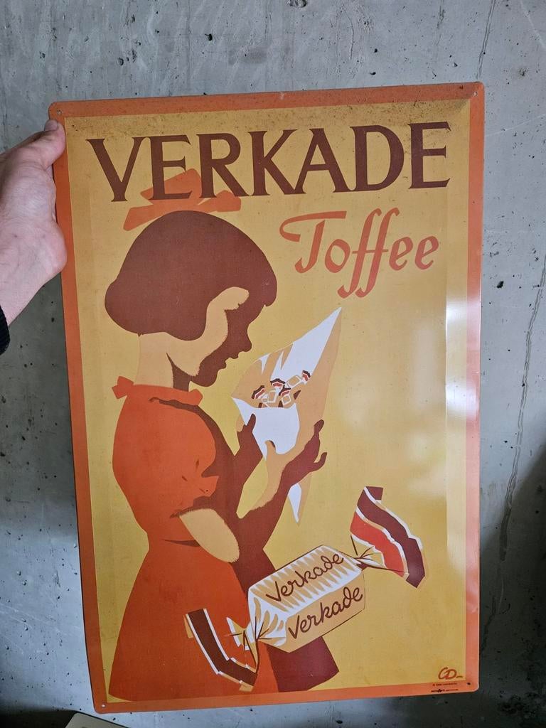 Vintage Blikken Posters: Verkade, Mercedes, Spoorweg, Ophalen of Verzenden