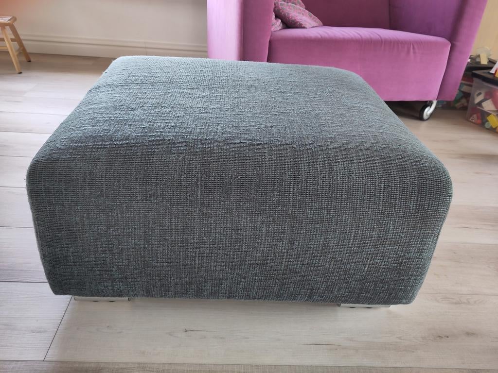 Poef zwart van Montel, Huis en Inrichting, Ophalen, Vierkant, 75 tot 100 cm, 75 tot 100 cm