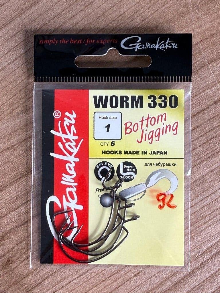 Gamakatsu Worm 330 haken maat 1- 6 stuks, Haak, Eu, Eu, Nieuw