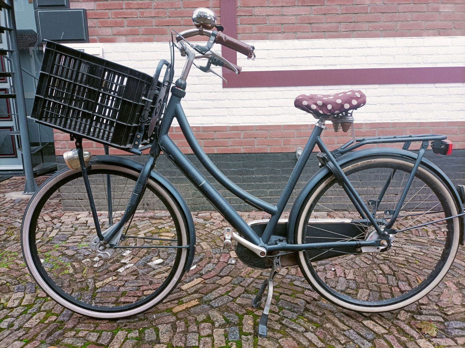 Cortina Damesfiets met Mand, Fietsen en Brommers, Gebruikt, Versnellingen, 50 tot 53 cm, Ophalen