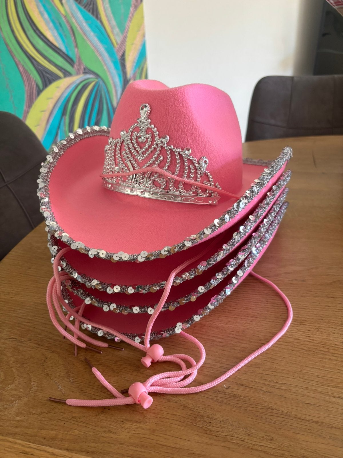 Roze cowboyhoeden, Ophalen of Verzenden, Nieuw, Carnaval