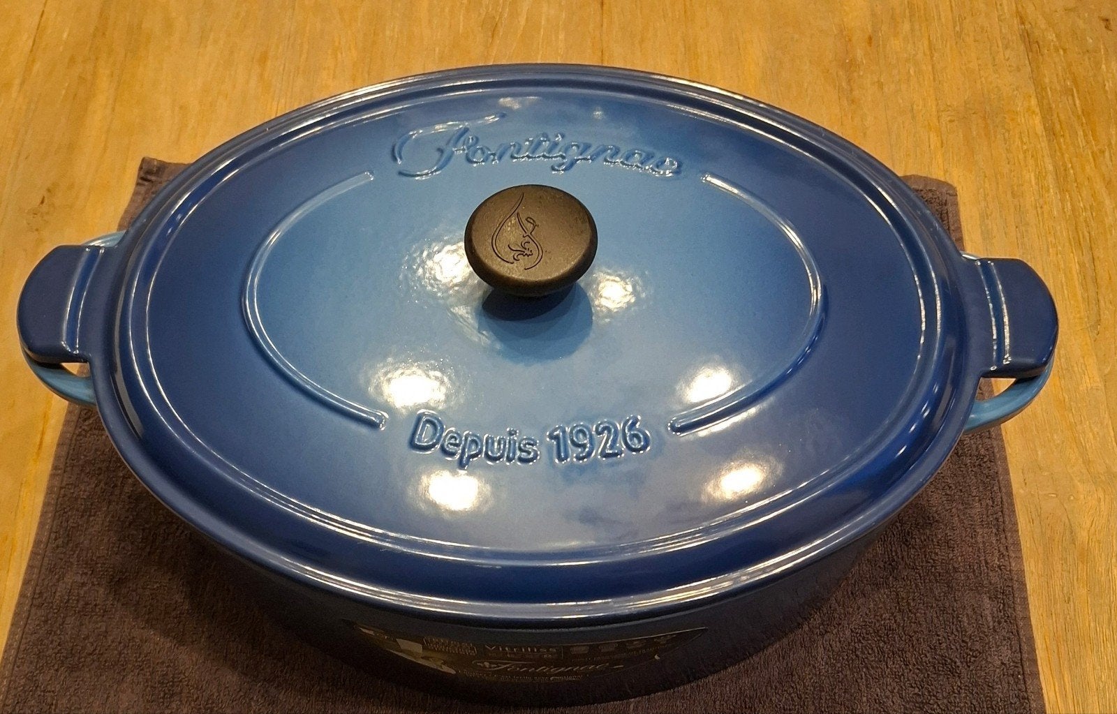 Nieuwe Fontignac Dutch Oven Braadpan 35cm - Gietijzer, Gietijzer, Nieuw, Ophalen of Verzenden, Keramische plaat
