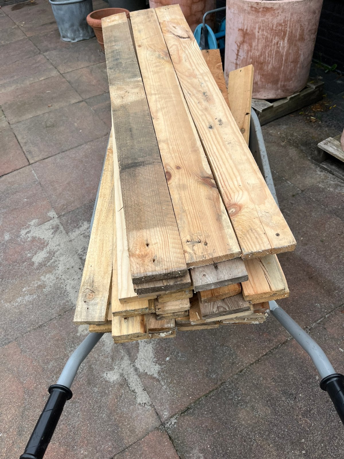 Planken palletplankjes, Ophalen, Zo goed als nieuw, Planken