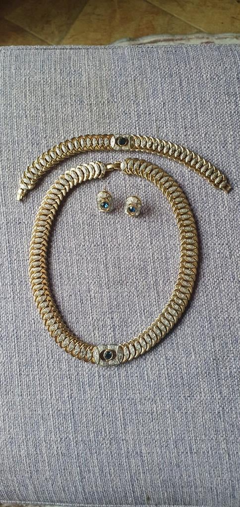 Prachtige vintage sieraden set met merkje, Ophalen of Verzenden, Zilver