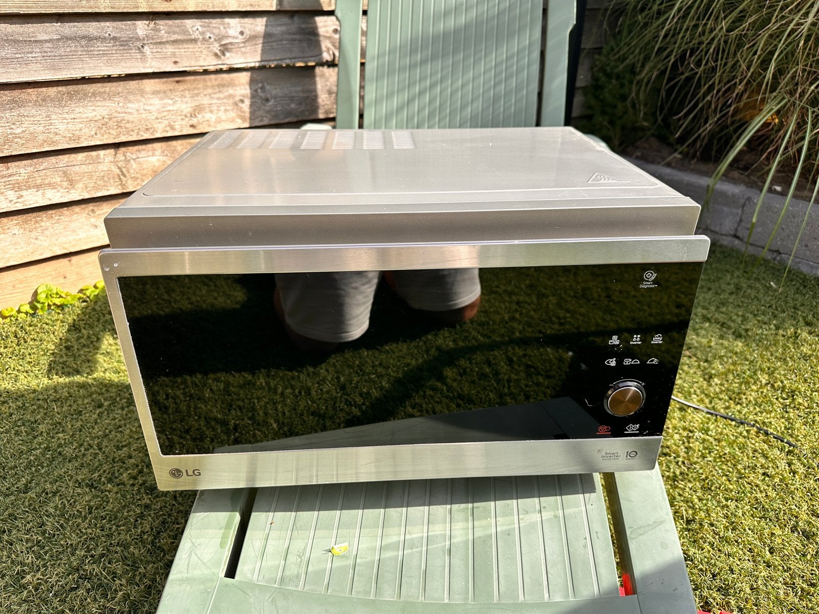 combimagnetron - LG Smart Inverter groot model, Witgoed en Apparatuur, Magnetrons, Ophalen, Combimagnetron, Grill, Zo goed als nieuw