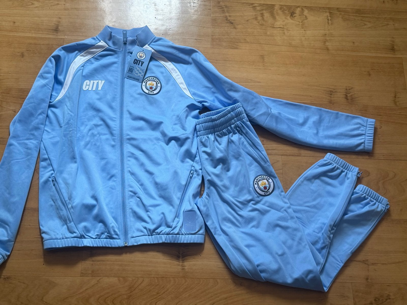 Manchester City trainingspak kids, Blauw, Nieuw, Overige maten, Ophalen of Verzenden