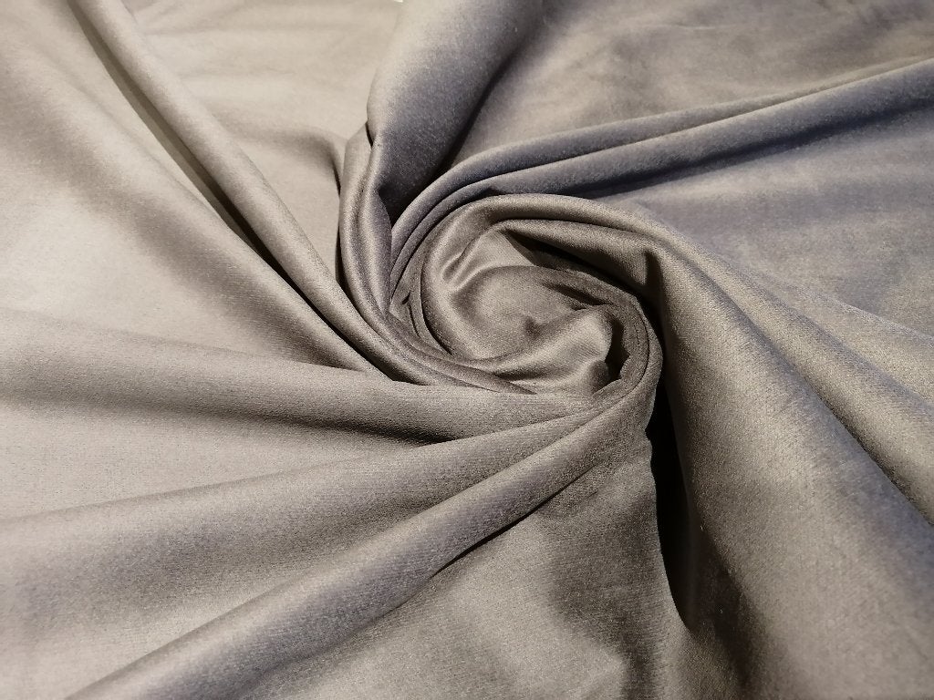 OUTLET : Corduroy / ribfluweel velvet met stretch, grijs., 120 cm of meer, Ophalen of Verzenden, Katoen, Grijs