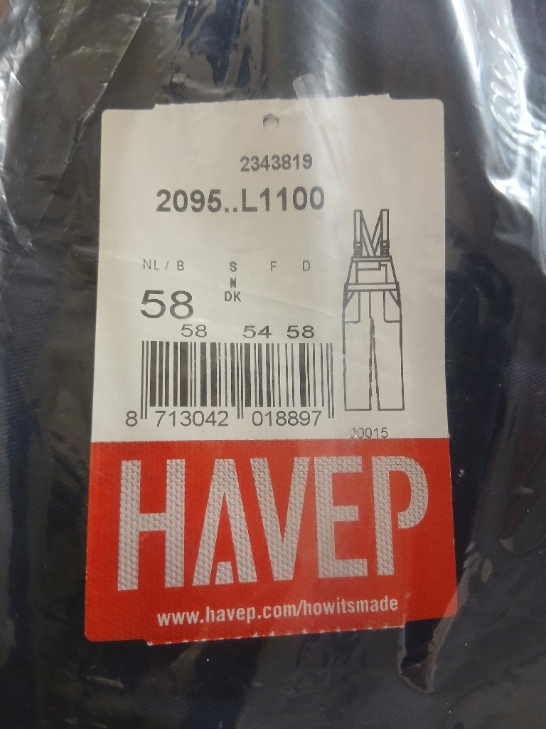 2 Havep werk tuinboeken maat 58 nieuw, Tuin en Terras, Ophalen of Verzenden, Nieuw, Heren, Broek