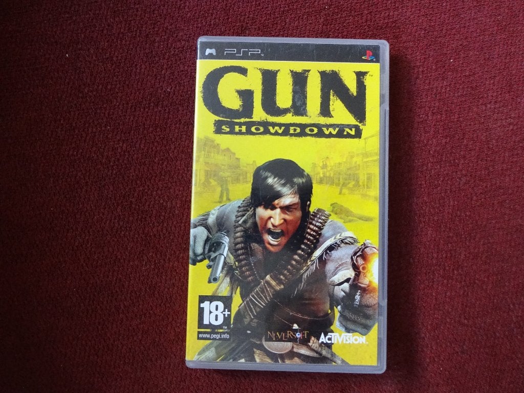 PSP Gun Showdown , Sony Playstation Portable game, Gebruikt, Vanaf 18 jaar, Shooter, 2 spelers