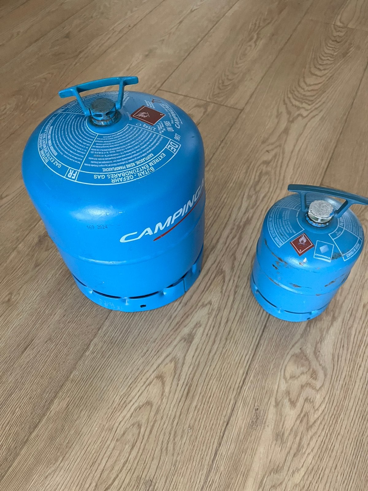 Campingaz gasfles 2 stuks, Ophalen, Zo goed als nieuw