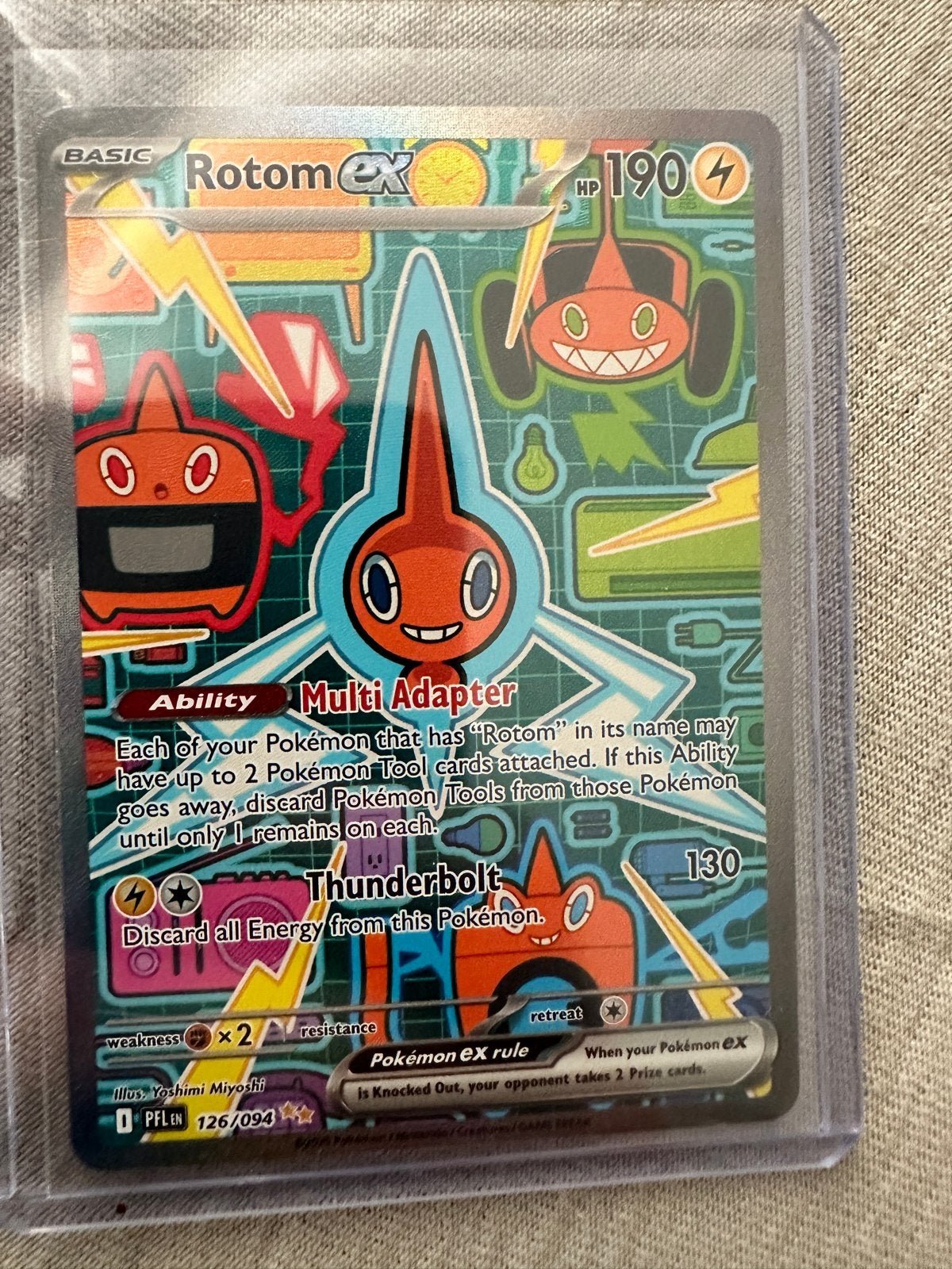 Rotom ex Phantasmal Flames Mint Pokémon kaart, Ophalen of Verzenden, Nieuw, Losse kaart