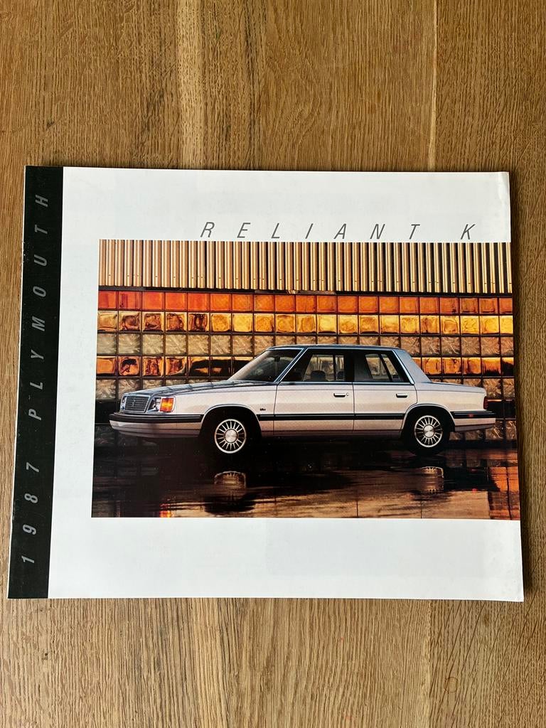 1987 Plymouth Reliant K brochure, Ophalen of Verzenden, Zo goed als nieuw, Overige merken