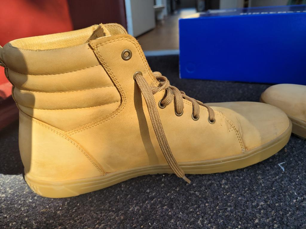Birkenstock QO 700 Camel werkschoenen 47 - 1 week op gelopen, Overige kleuren, Ophalen of Verzenden, Zo goed als nieuw, Birkenstock