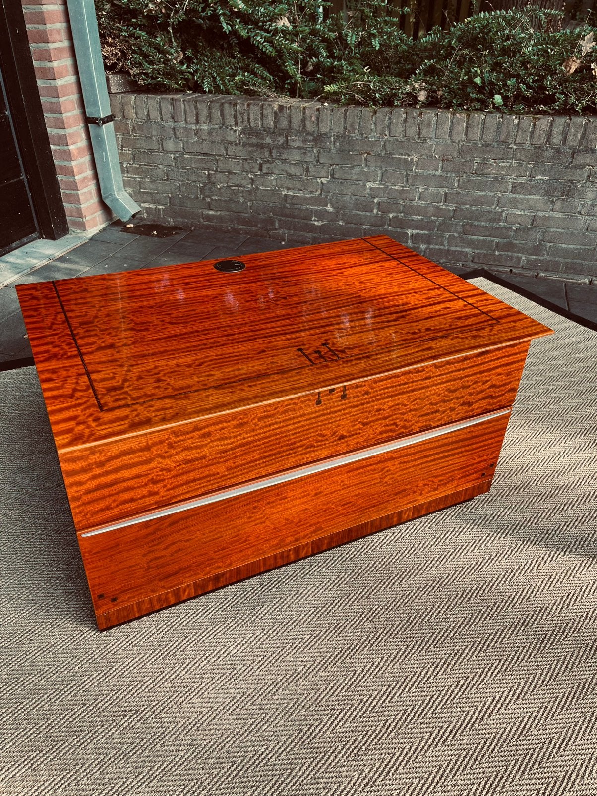 Schuitema decoforma tv/audio meubel. Artdeco, Ophalen, 50 tot 100 cm, Zo goed als nieuw, Kersenhout