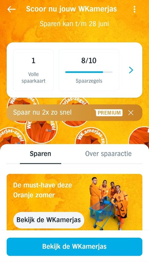 Wkamerjas zegels wk kamerjas zegels Ruilen, Albert Heijn, Ophalen