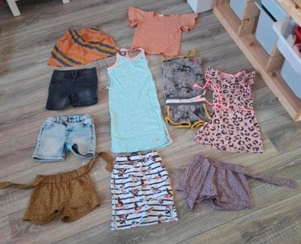 Meisjes kledingpakket zomer, mt 98-104, Verzenden, Gebruikt, Overige maten