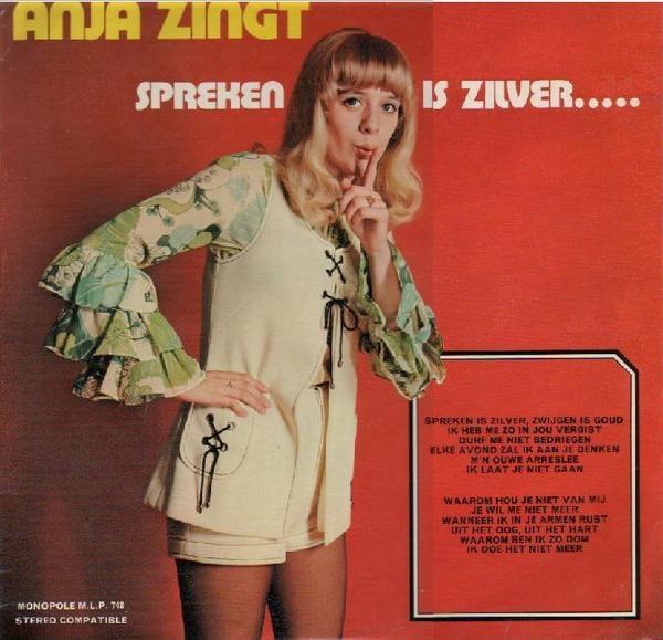 Anja  spreken is zilver.....  lp, Levenslied of Smartlap, 12 inch, Inclusief binnenhoes, Ophalen of Verzenden