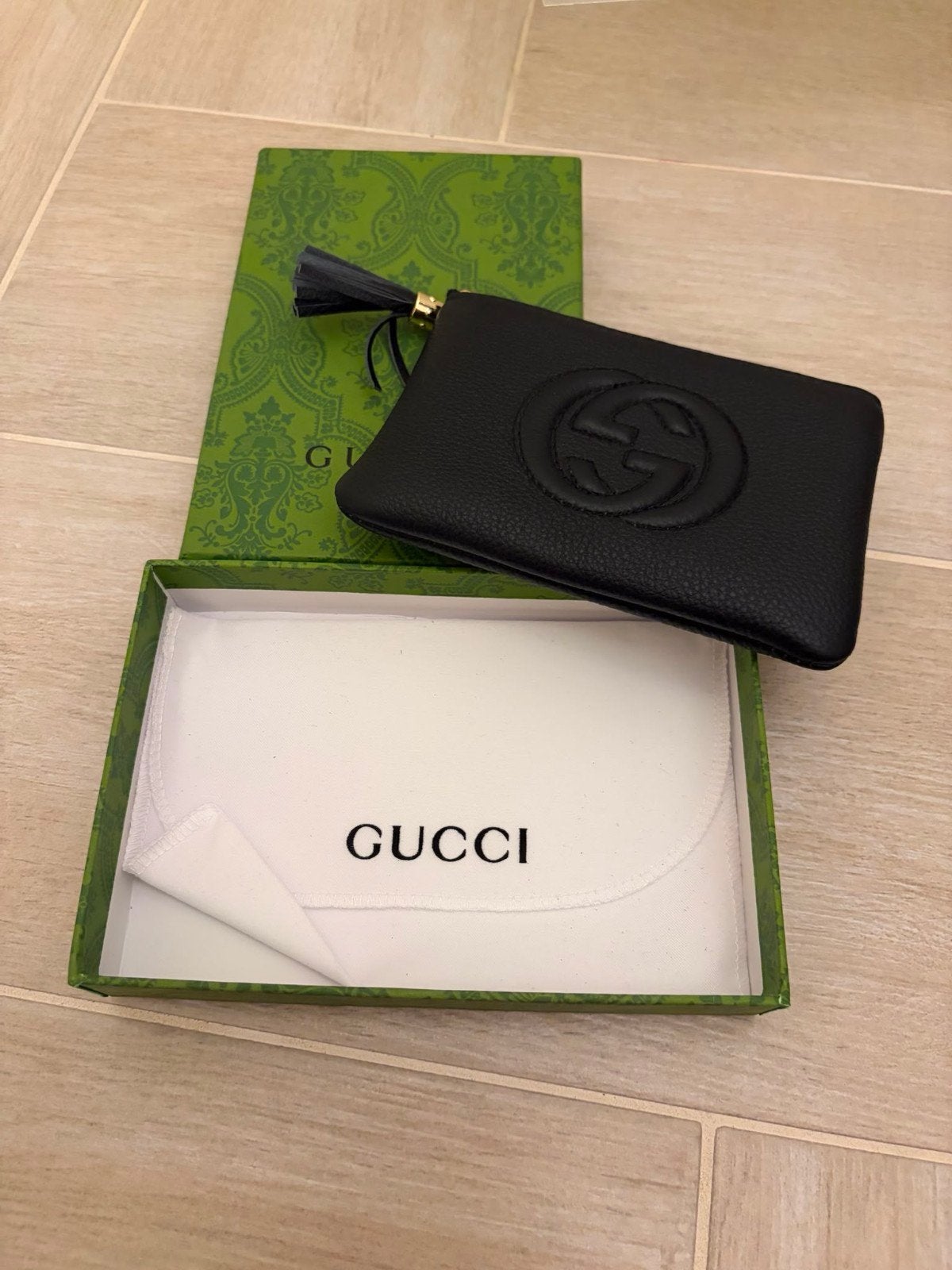 Gucci Soho Leather Pouch / Key Pouch Nieuw in Doos, Ophalen of Verzenden
