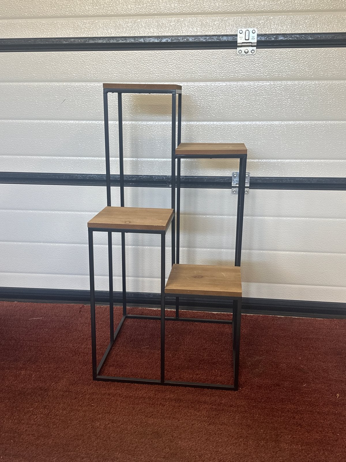 Plantenrek Xenos - Metaal en Hout - 80 cm hoog, Huis en Inrichting, Woonaccessoires | Overige, Ophalen, Gebruikt, Hout