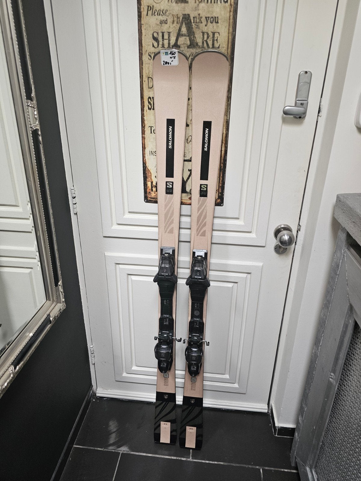 160cm SALOMON S MAX N0 8 DAMES ALL ROUND CARVE SKIS, 160 tot 180 cm, Zo goed als nieuw, Carve, Skiën