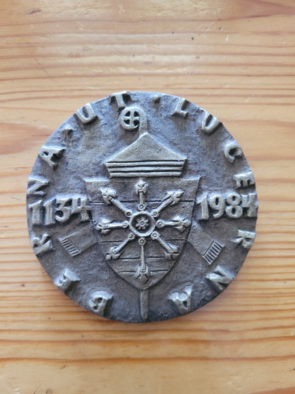 Gedenkpenning Abdij van Berne - Sint Norbertus 850 jaar, Ophalen of Verzenden, Brons, Nederland