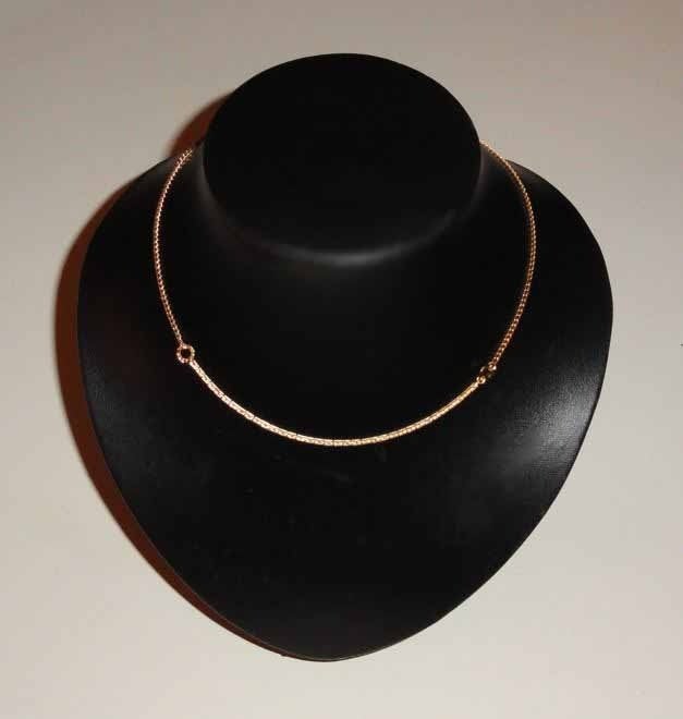 Ketting doublé Rondjes cirkels modern, Verzenden, Zo goed als nieuw, Goud, Overige materialen