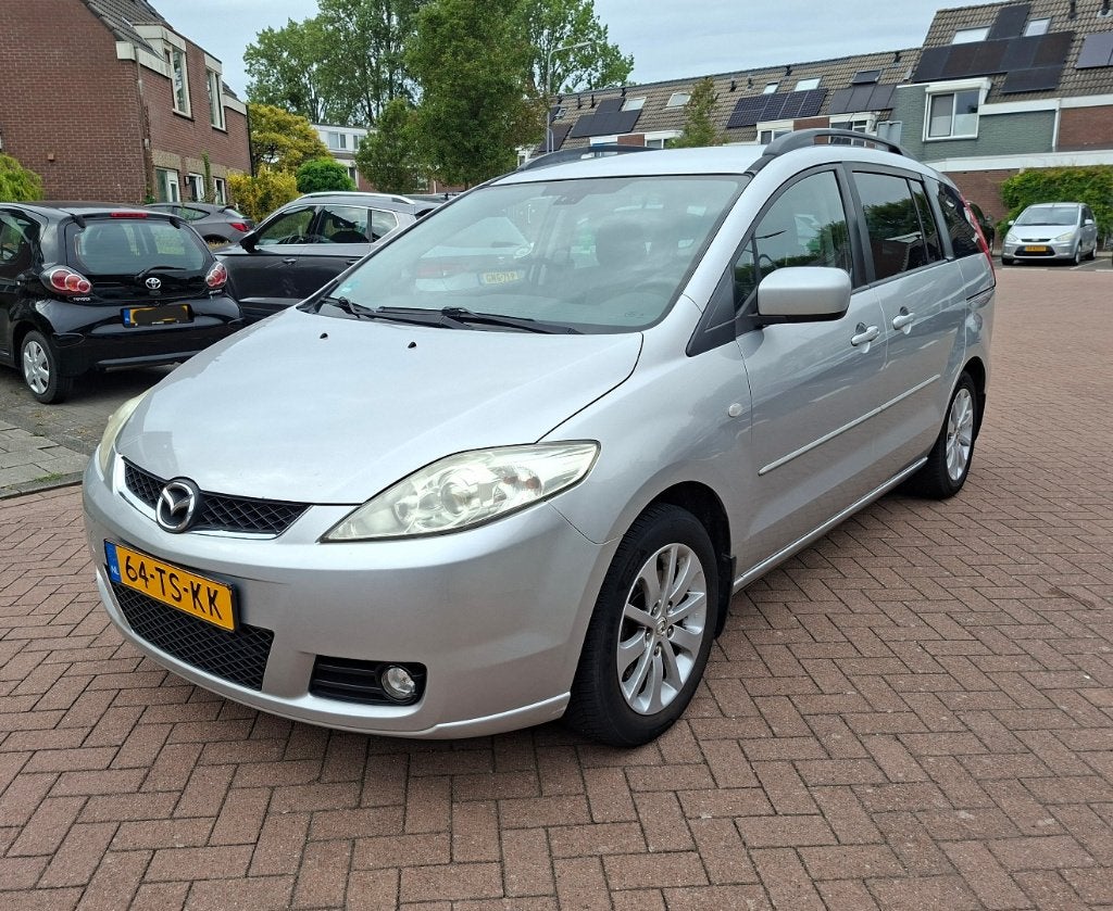 Mazda 5 1.8 2007 Grijs, Stof, 1370 kg, 4 cilinders, 7 stoelen