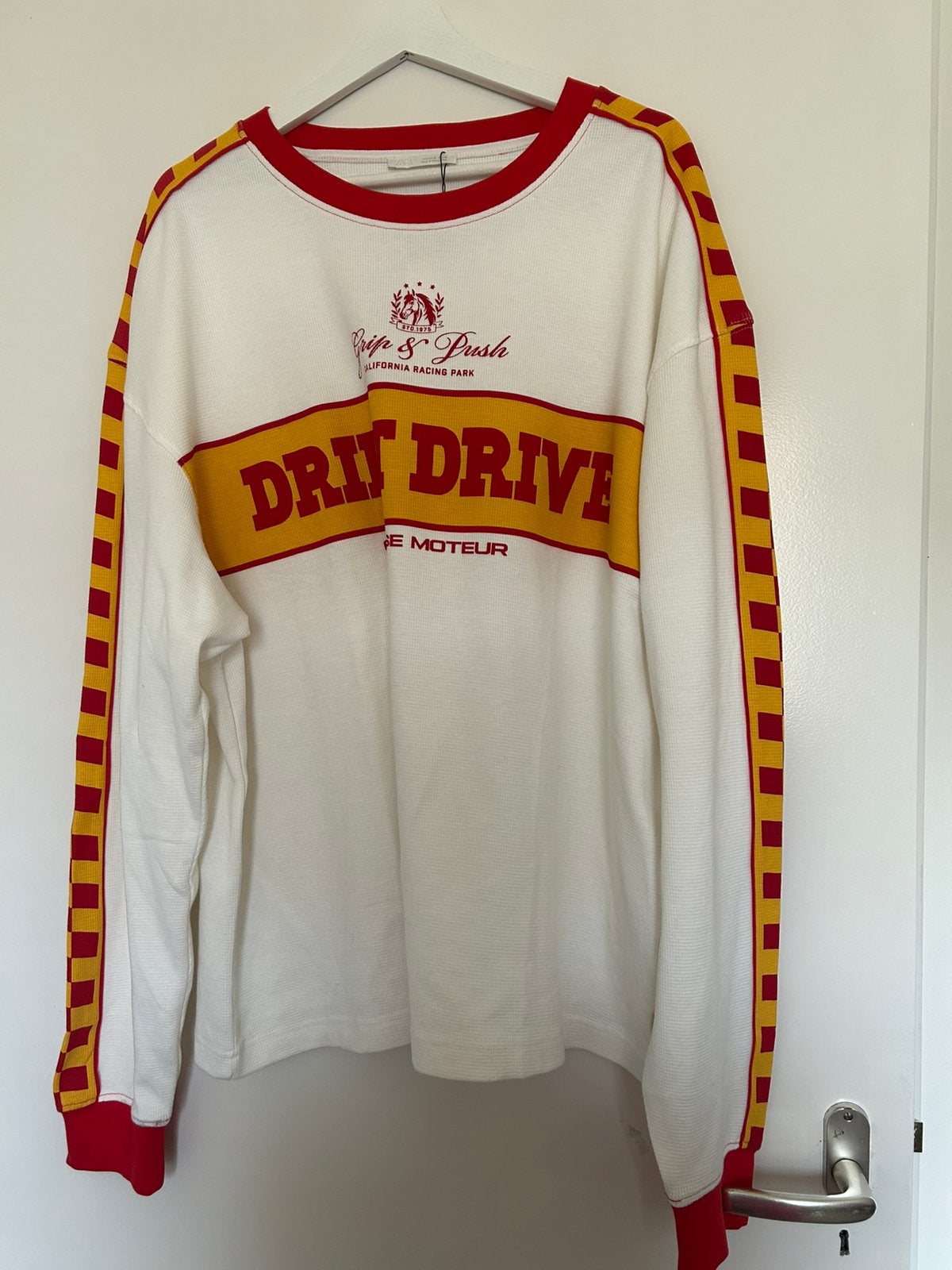Racing Print Structure Sweatshirt Zara - XL, Kleding | Dames, Zara, Verzenden, Nieuw