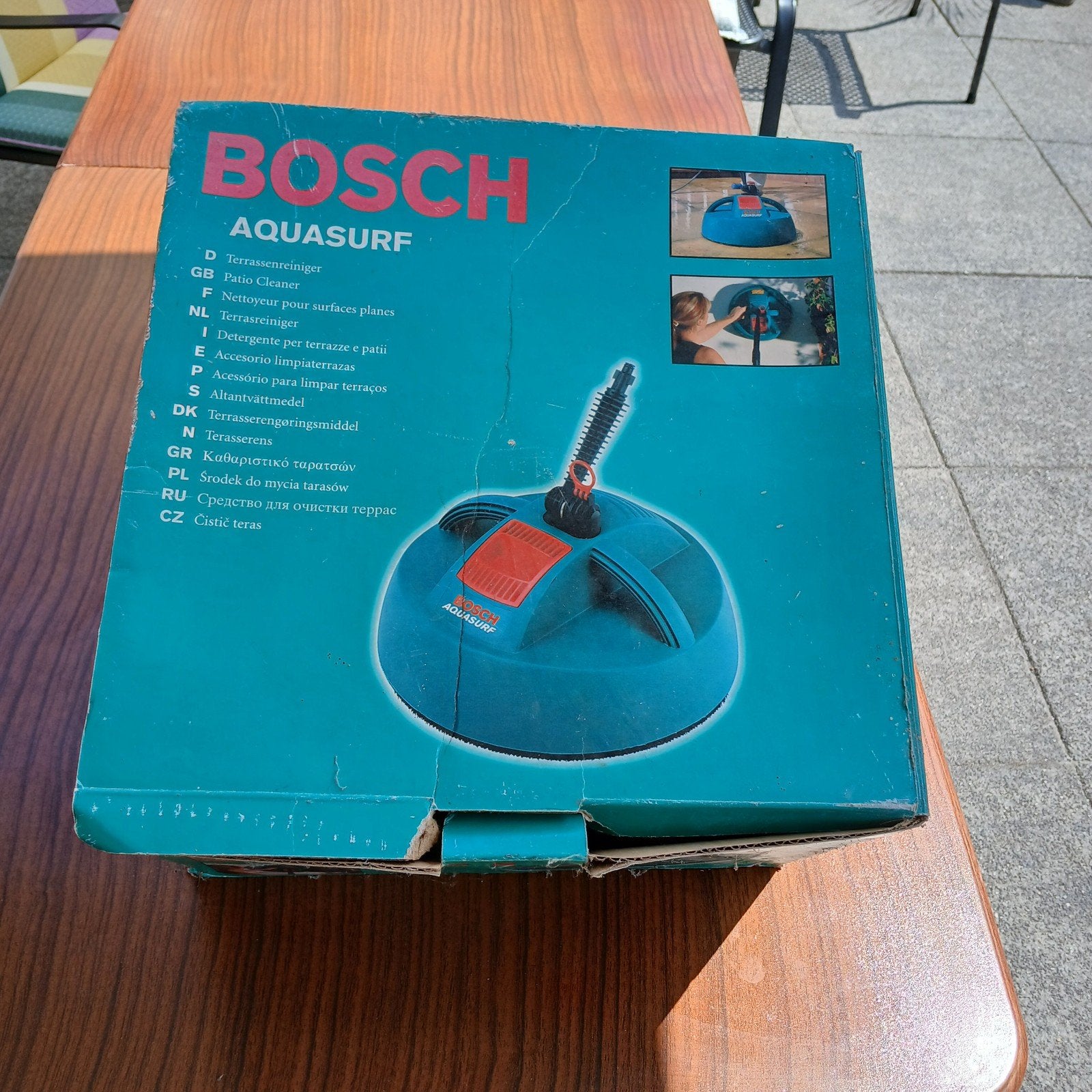 Bosch Aquasurf Terrasreiniger - Nieuw in doos, Doe-het-zelf en Verbouw, Reinigingsmachines, Ophalen, Nieuw, Overige typen