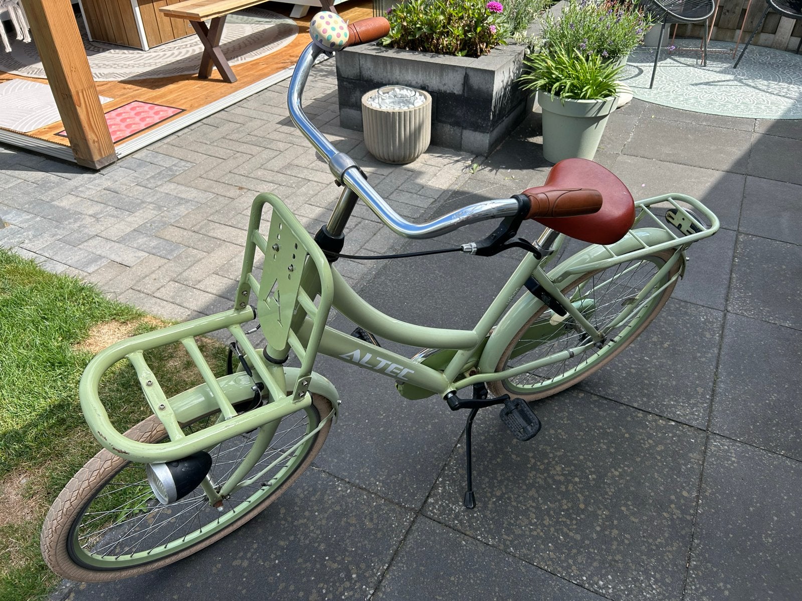 Altec Urban 24 inch kinderfiets lichtgroen/ mintgroen, Fietsen en Brommers, Ophalen, Terugtraprem, Handrem, Gebruikt