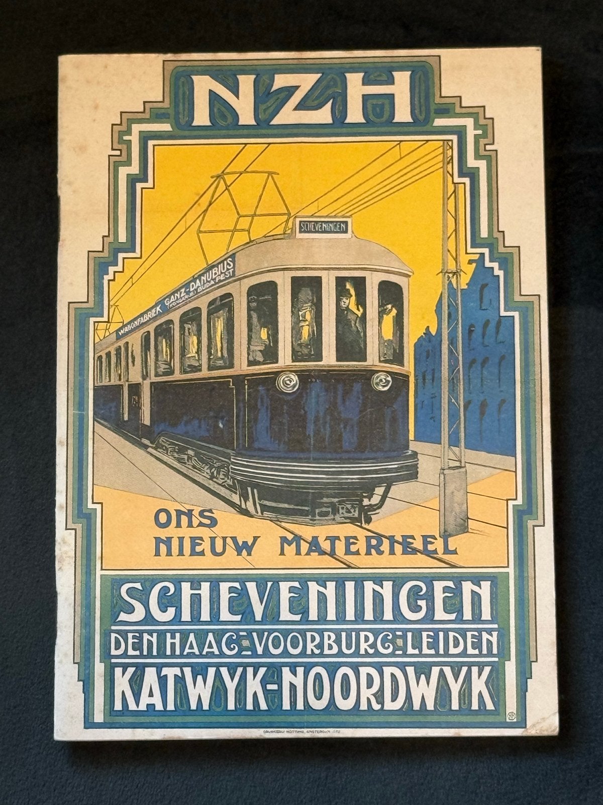 NZH Tramnet: Historische Brochure met Kaart en Foto's, Ophalen of Verzenden, Zo goed als nieuw, Tram