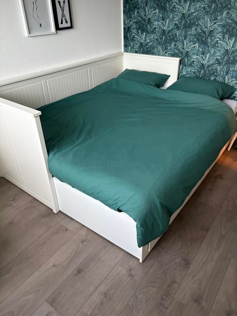 IKEA Hemnes bed, Huis en Inrichting, Eenpersoons, Wit, Ophalen of Verzenden, Zo goed als nieuw