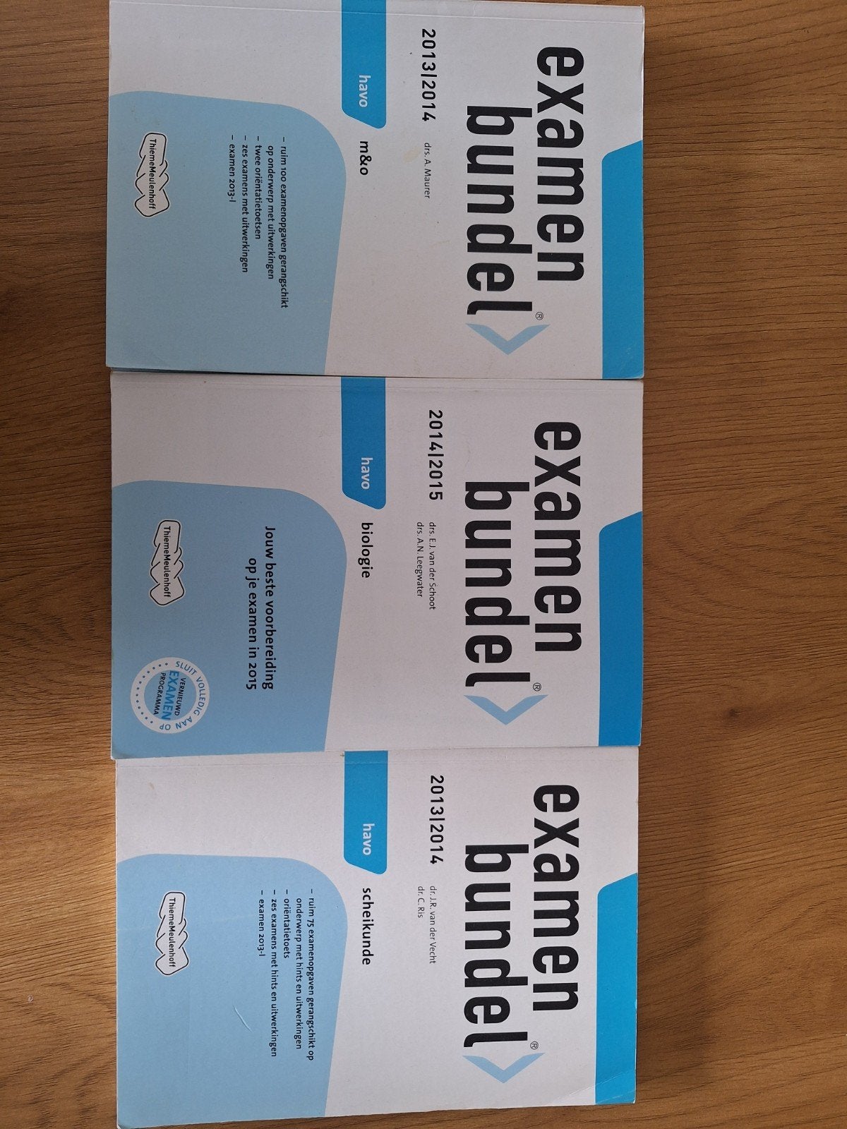 Examenbundels HAVO M&O, Biologie, Scheikunde 2013-2015, Gelezen, HAVO, Ophalen of Verzenden, Diverse auteurs (ThiemeMeulenhoff)