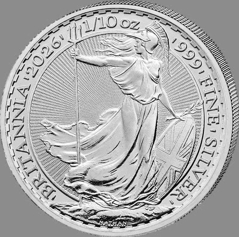 Britannia 2026 – 1/10 oz Zilver 999 – The Royal Mint – Nieuw, Postzegels en Munten, Ophalen of Verzenden, Zilver